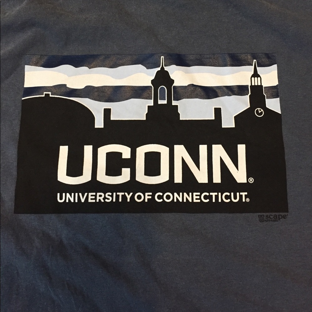 UCONN UNIVERSITY OF CONNECTICUT MENS T-SHIRT TOP SHORT SLEEVES - Picture 3 of 8